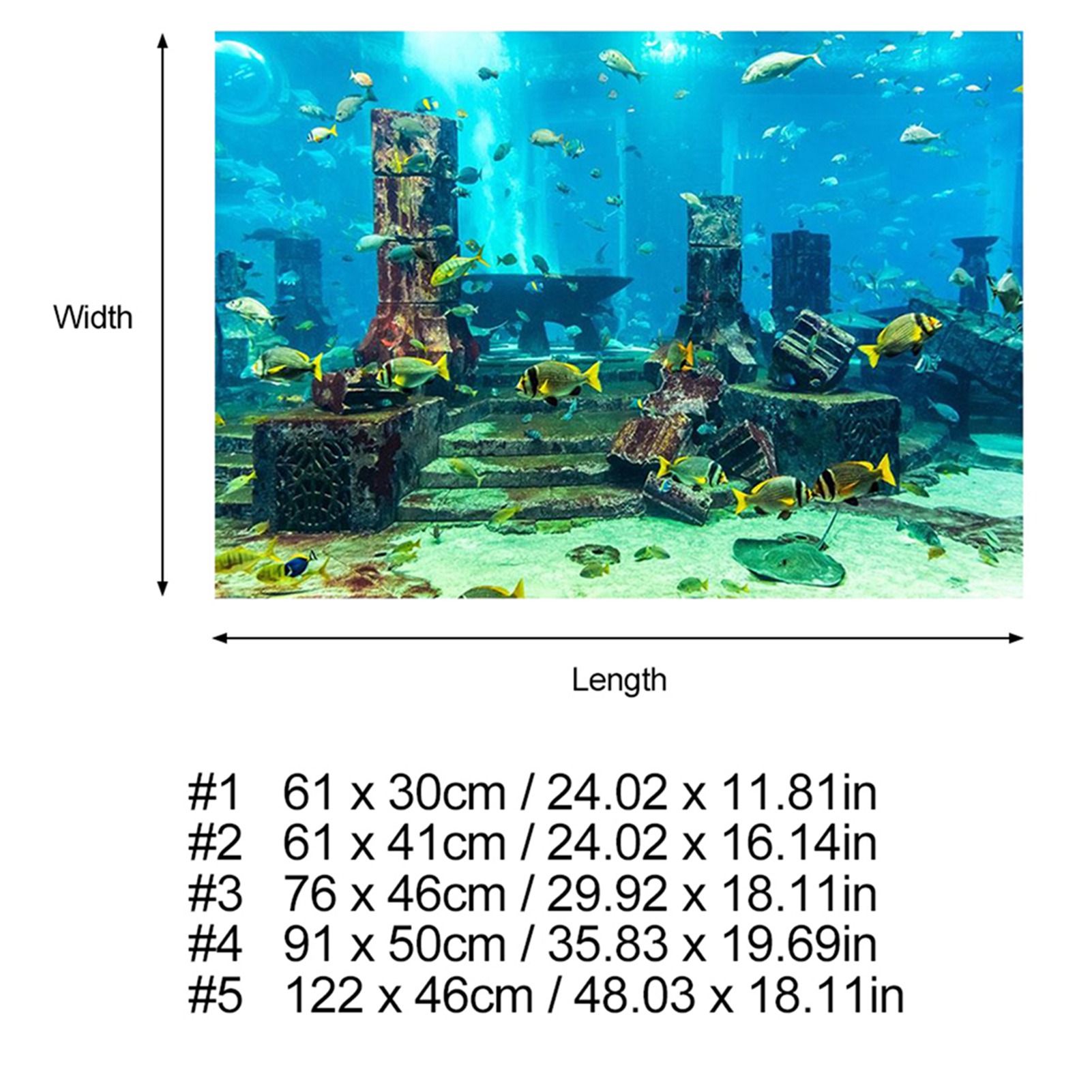 ZK20 Coral Aquarium Background - đánh giá và giá Aquarium Fish Poster