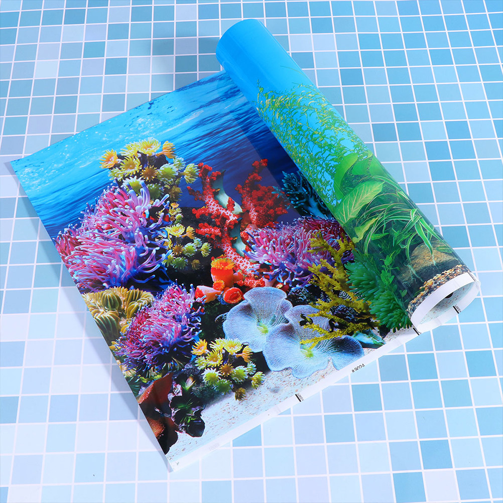 Fish Tank Background Paper Thi - đánh giá và giá Aquarium Fish Poster