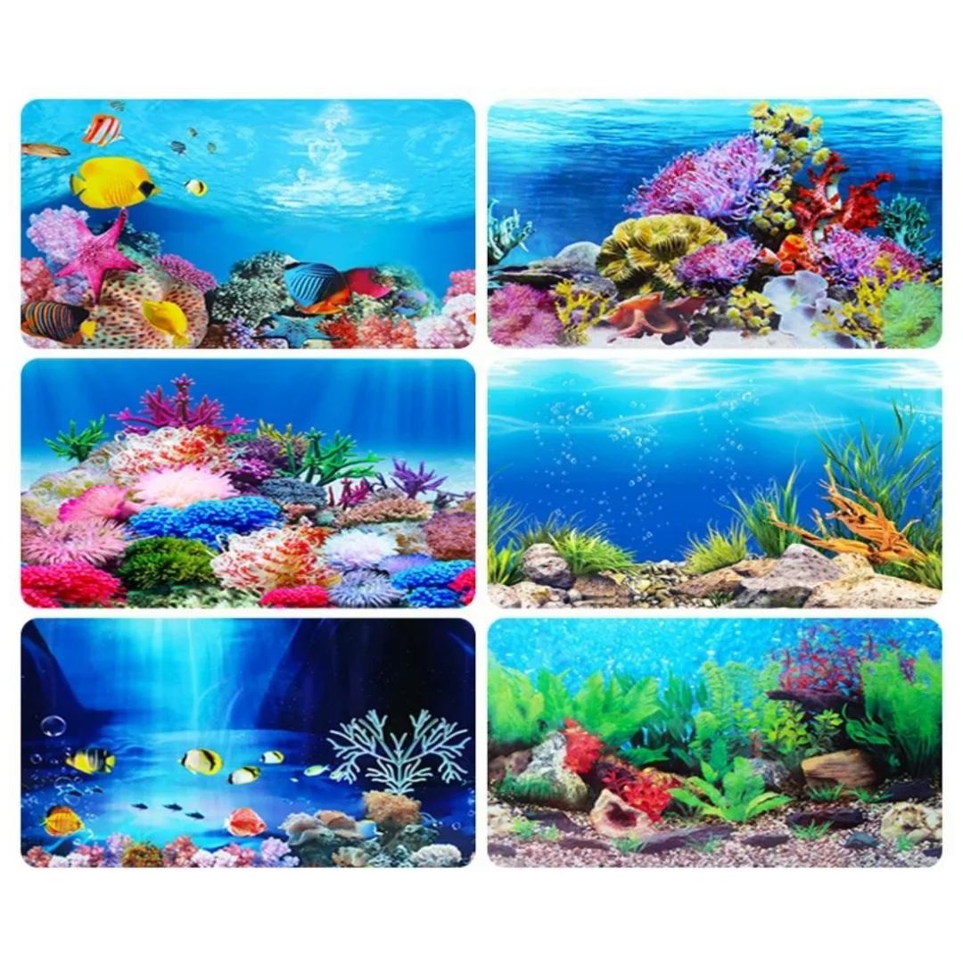 Background Aquarium 3D Sticker - đánh giá và giá Aquarium Fish Poster