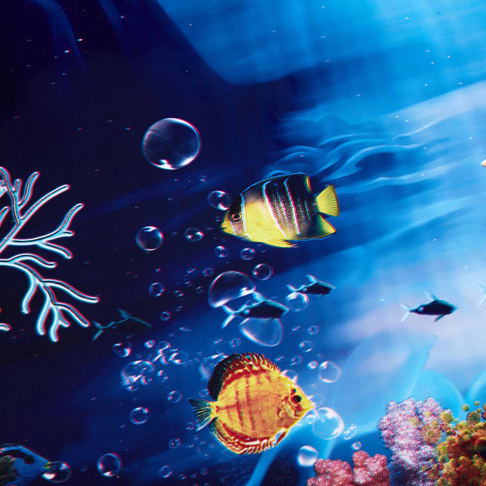 2X Blue Fresh Sea Background A - đánh giá và giá Aquarium Fish Poster